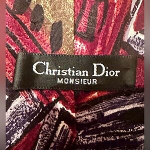 Christian Dior silk necktie tie like new